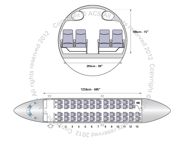 Canadair regional jet схема салона BOMBARDIER CRJ 200