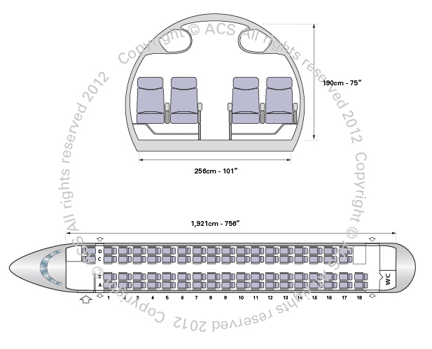 Atr 72 схема салона ATR 72